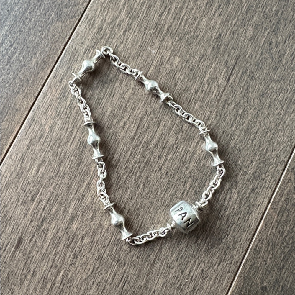 PANDORA Five Station Clip Capture Bracelet, Sterling Silver Charm Jewellery